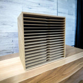 A3 17 Shelve unit Paper Storage Box - Wood Creations By Mark P