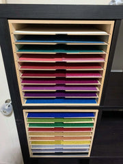 Card Stock Paper Storage Box for A4 12 Shelve. - Wood Creations By Mark P