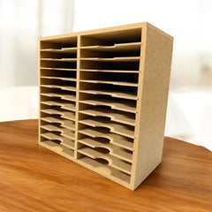 Card Stock Storage 6" x 6" 24 shelve unit