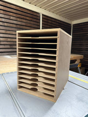 Card Stock Paper Storage Box for A4 12 Shelve. - Wood Creations By Mark P