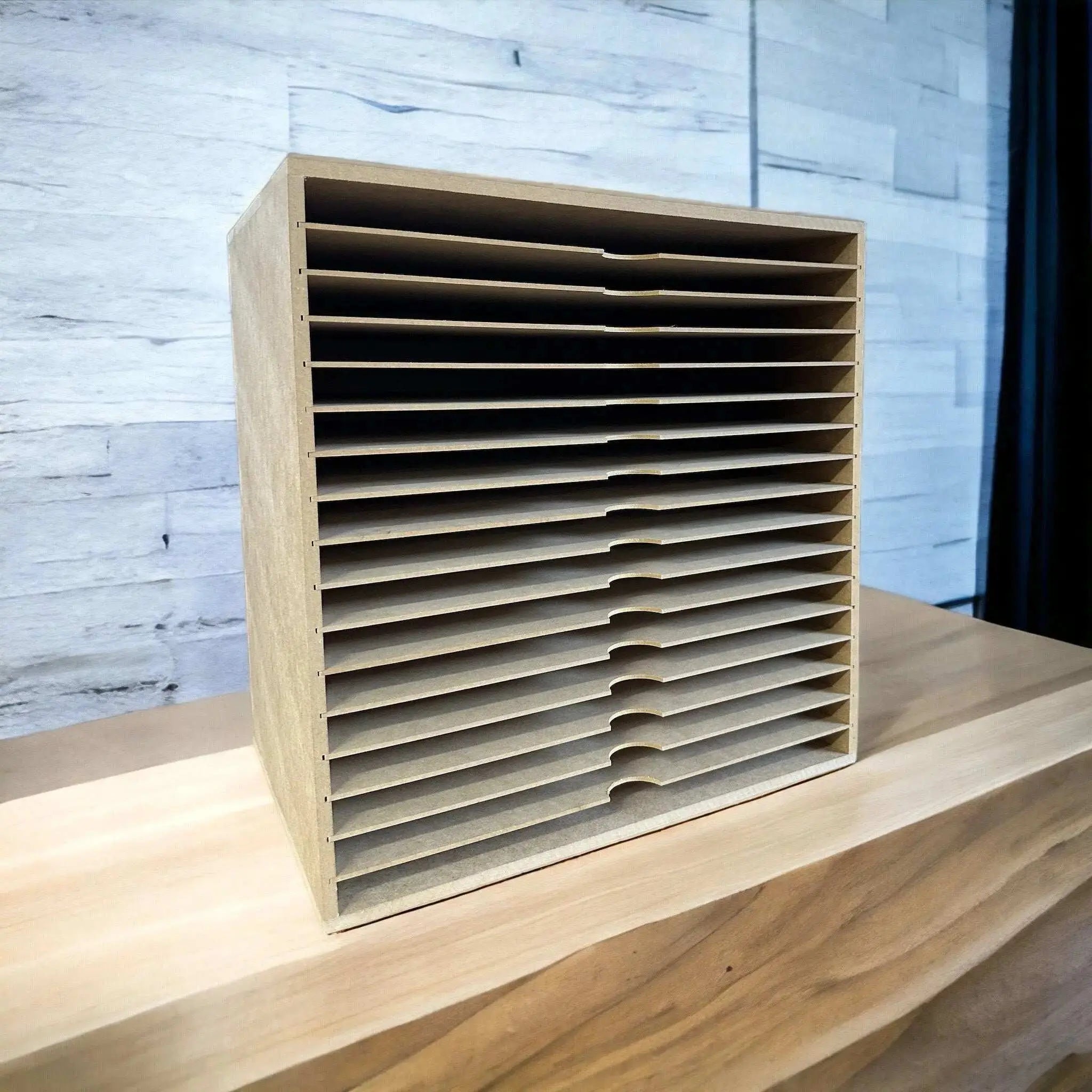 A3 17 Shelve unit Paper Storage Box - Wood Creations By Mark P