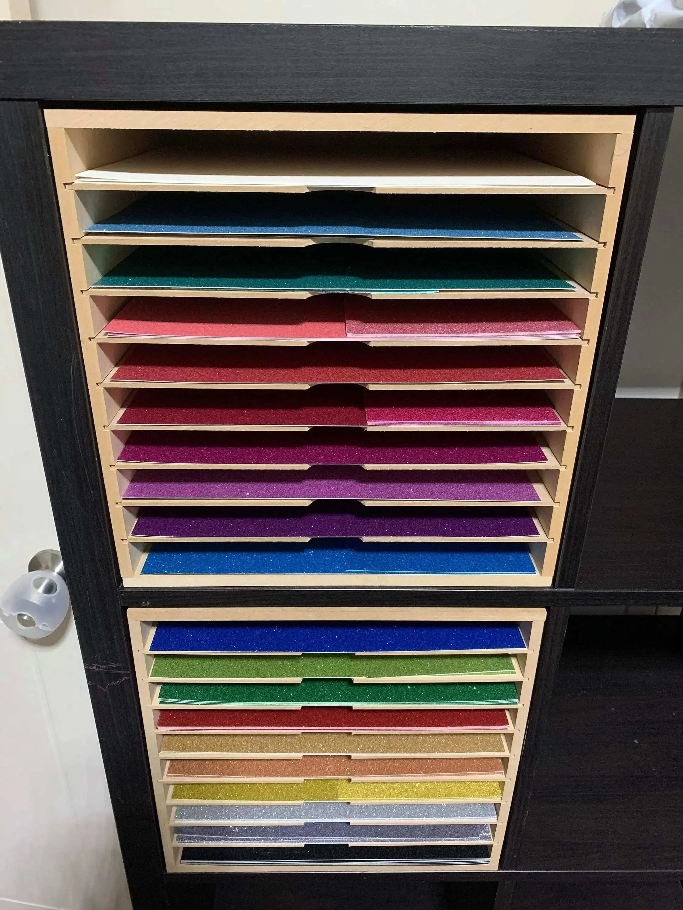 Card Stock Paper Storage Box for A4 12 Shelve. - Wood Creations By Mark P