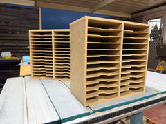 Card Stock Storage 6" x 6" 24 shelve unit