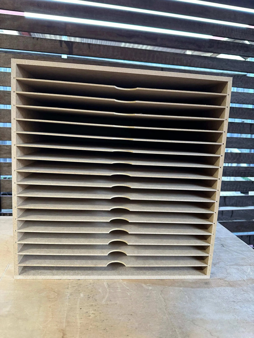 A3 17 Shelve unit Paper Storage Box - Wood Creations By Mark P