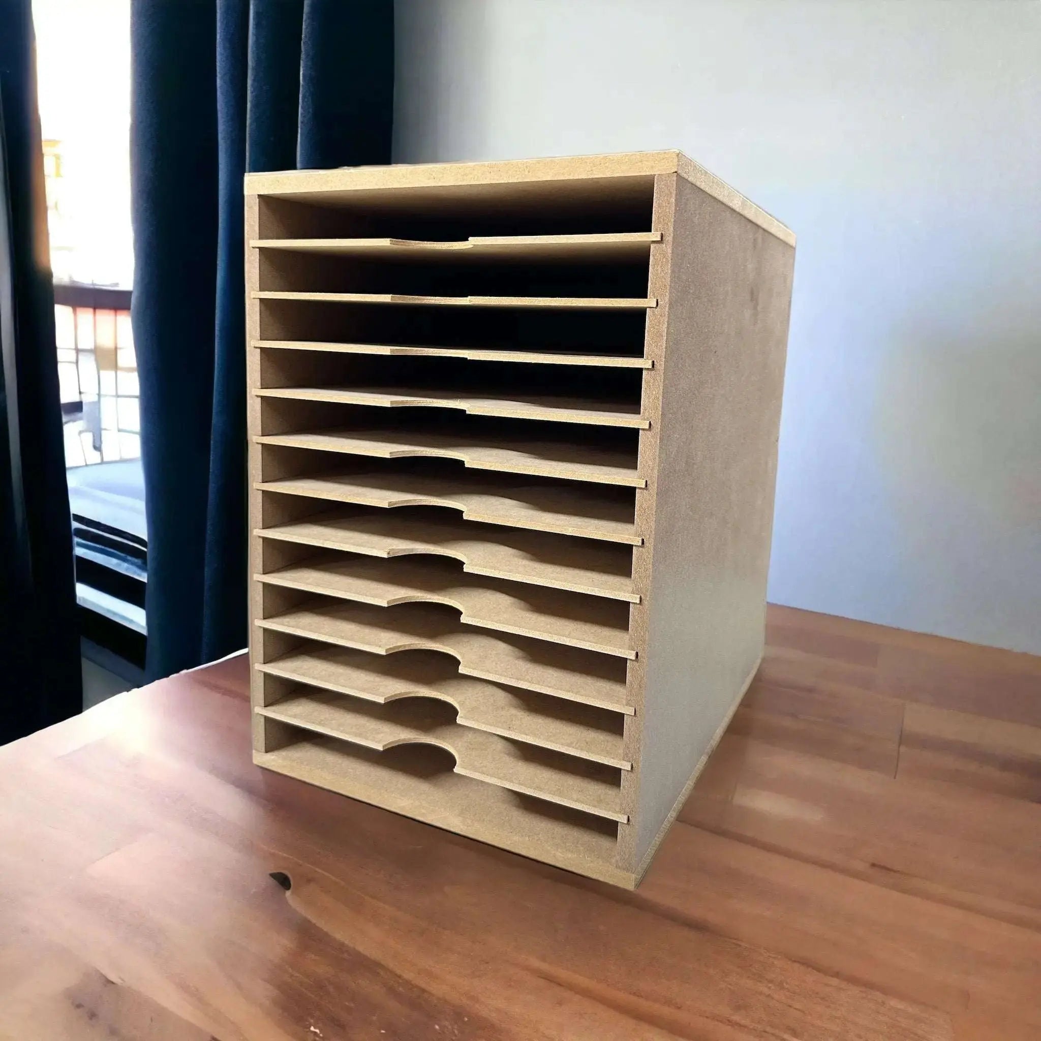 Card Stock Paper Storage Box for A4 12 Shelve. - Wood Creations By Mark P