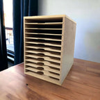 Card Stock Paper Storage Box for A4 12 Shelve. - Wood Creations By Mark P