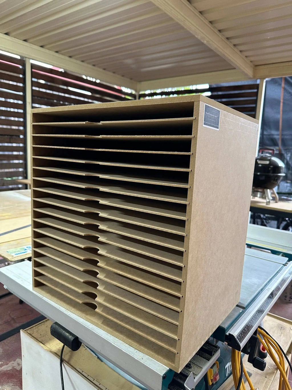 A3 17 Shelve unit Paper Storage Box - Wood Creations By Mark P