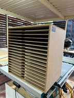 A3 17 Shelve unit Paper Storage Box - Wood Creations By Mark P