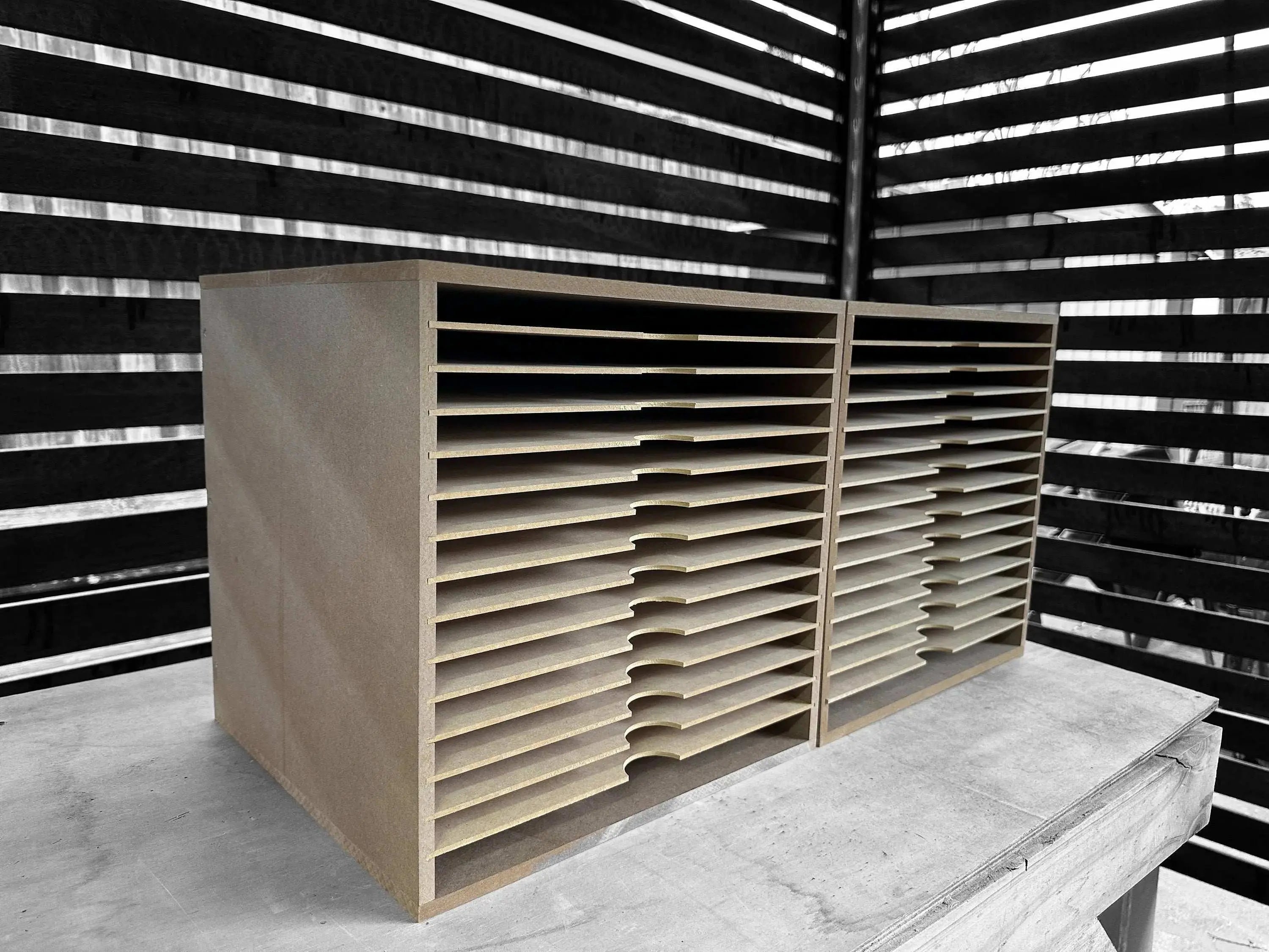 Card Stock Paper Storage box for 12" x 12" 17 Shelves - Wood Creations By Mark P