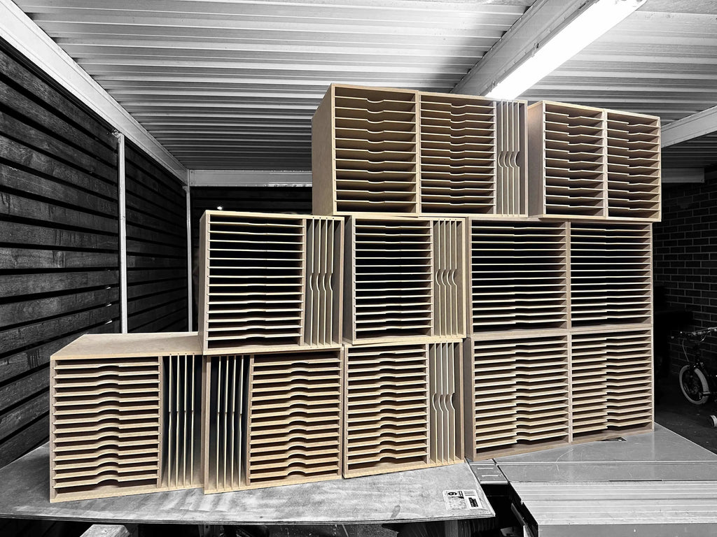 Card Stock Paper Storage Box for A4 12 shelve / 12" x 12" Combo Shelve - Wood Creations By Mark P
