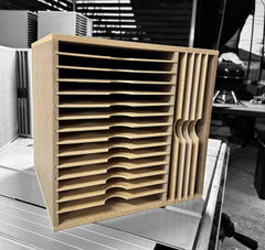 Card Stock Paper Storage Box for A4 12 shelve / 12" x 12" Combo Shelve - Wood Creations By Mark P