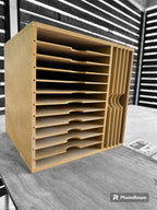 Card Stock Paper Storage Box for A4 12 shelve / 12" x 12" Combo Shelve - Wood Creations By Mark P