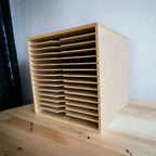 Card Stock Paper Storage box for 12" x 12" 15 Shelves - Wood Creations By Mark P