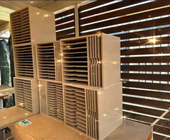 Card Stock Paper Storage box for 12" x 12" 15 Shelves - Wood Creations By Mark P