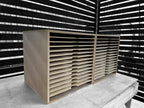 Card Stock Paper Storage box for 12" x 12" 15 Shelves - Wood Creations By Mark P
