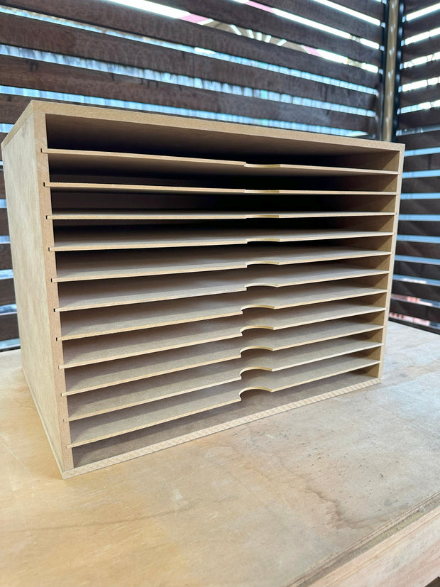 A3 Paper Storage Box 12 Shelve Unit. - Wood Creations By Mark P