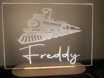 Custom Night Lights - Name & Picture Wood Creations By Mark P