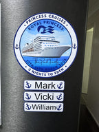 Cruise door magnet decoration personalised