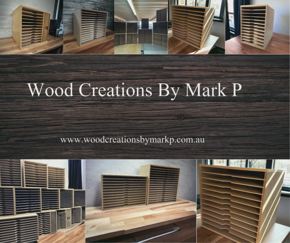 Card Stock Combo Shelve Box for A4 10 shelve / 12" x 12"